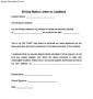 30 Day Notice Letter to Landlord