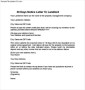 30 Days Notice Letter To Landlord Example