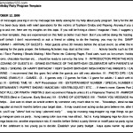 A Birthday Party Program Itinerary Template