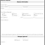 Absence Request Template