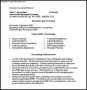 Accounting Resume Template Microsoft Word