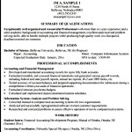Accounting Resume Template PDF