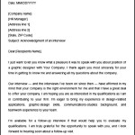 Acknowledgement Sample for a Job Interview