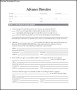 Advance Medical Directive Form