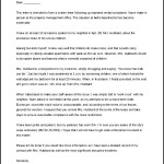 Apartment Noise Landlord Complaint Letter Template Example