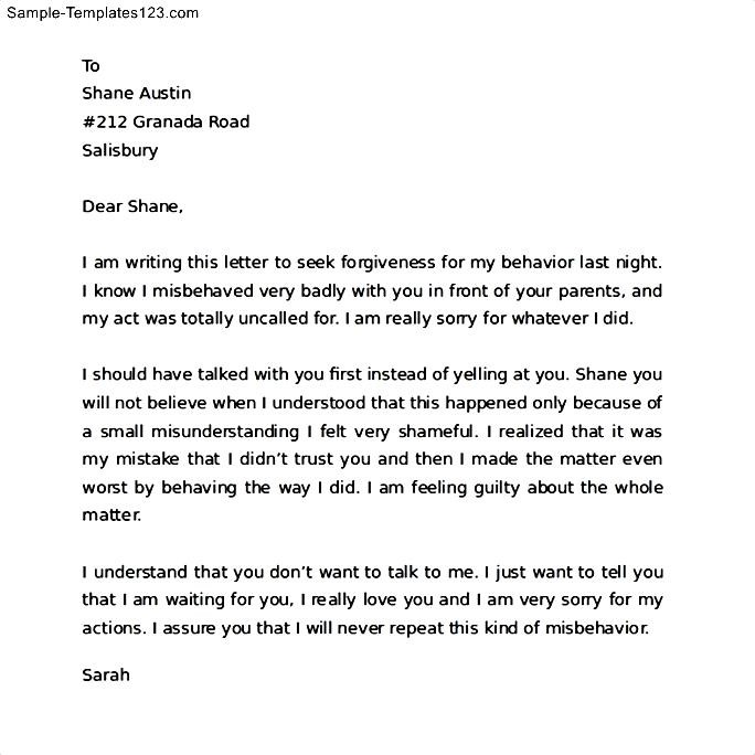 apology essay for behavior