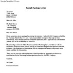 Apology Letter for Not Attending Interview