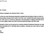Apology Letter to School Teacher PDF