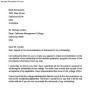 Appeal Letter for College
