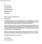 Appointment Request Letter