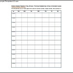 At Home Student Excel Schedule Sample Itinerary Template