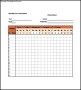 Attendance Class List Template