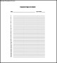 Attendance List Template Sample