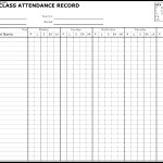 Attendance Record Template
