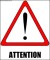 Attention Sign Template