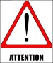 Attention Sign Template