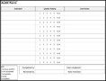 Audit Form Example