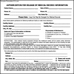 Authorization Of Medical Form