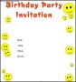 Baby Birthday Invitation Template