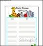 Baby Shower Gift Wish List Template Sample