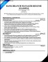 Bank Branch Manager Resume