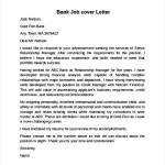 Bank Job cover Letter Example