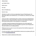 Bank Manager Job Resignation Letter