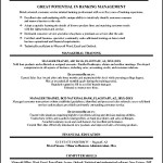 Bank Manager Resume