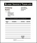 Basic Blank Invoice Template PDF