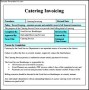 Basic Catering Invoice