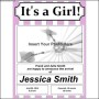 Birth Announcement Girl Template