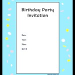 Birthday Party Invitation Sample Idea