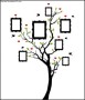 Blank Family Tree Template With Vintage Frames