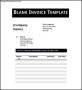 Blank Invoice Template Pdf