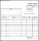 Blank Service Invoice Template PDF