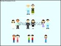 Blue Background Family Tree Template For Kids