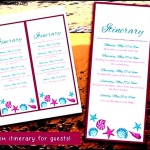 Blue Seashell Itinerary Template