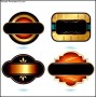 Brown Gold Labels Template