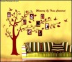 Brown Photo Family Tree Wall Decal Sample Template