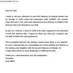 Business Complaint Letter Example