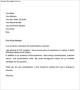 Business Cover Letter Sample