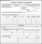 Business Financial Statement Form PDF
