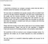 Business Introduction Letter Template