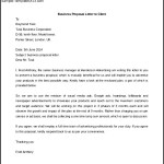 Business Proposal Letter to Client Word Sample Download