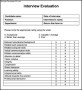 Candidate Interview Evaluation Template