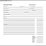Catering Invoice Sample