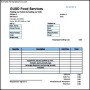 Catering Invoice Template