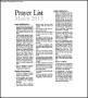 Catholic Prayer List Template Free