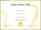 Certificate Example Template