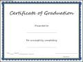 Certificate of Graduation Template